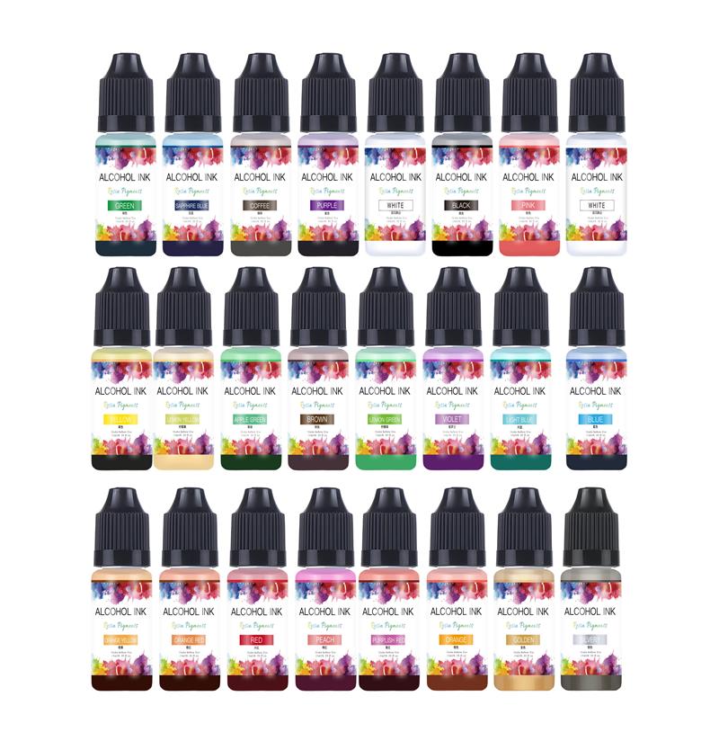 Resin Dye Alcohol - 10 ml/butelka 22 kolory atrament alkoholowy