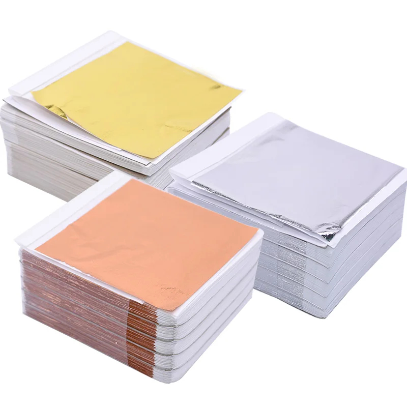 Gold Foil Flakes - 100 szt. Imitacja złota, srebra, miedzi