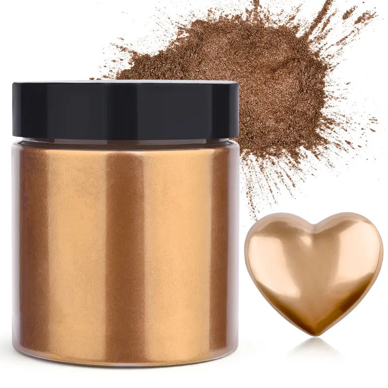 Resin Pigment Set - 50g/Butelka Metaliczny Brokat w Proszku Złoty