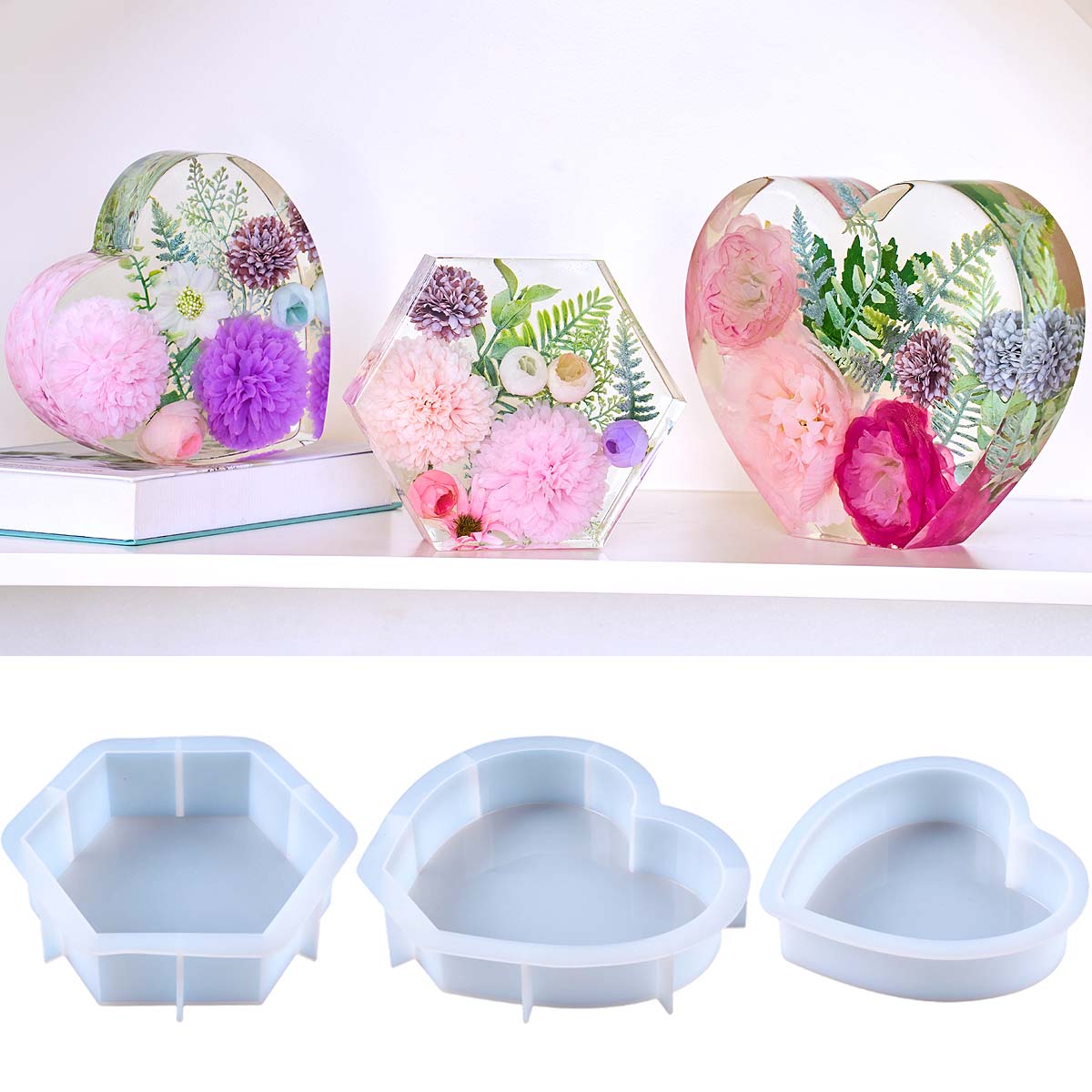 Resin Craft Ideas - Duża silikonowa forma do odlewów DIY