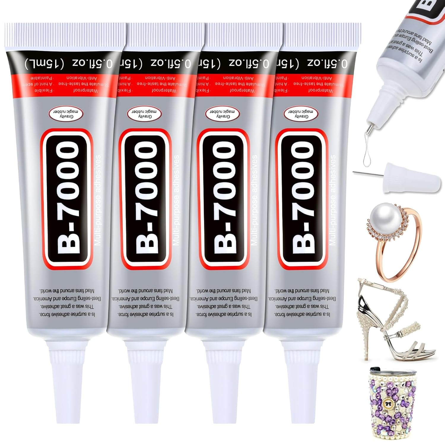 Resin Crafts - 1-10 szt. B-7000 Super Glue Loolifl