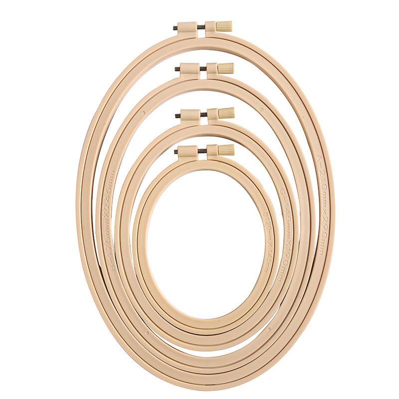 Wood Ring Blank - Imitacja bambusa plastikowe owalne drewniane kolorowe