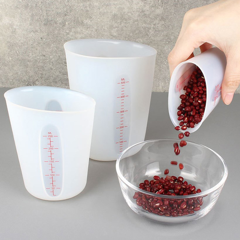 Mixing Cup Silicone - 125/250/500ml silikonowe narzędzia do miarki ze