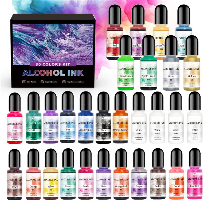 Resin Dye Alcohol - 1 zestaw Art Ink Zestaw pigmentów
