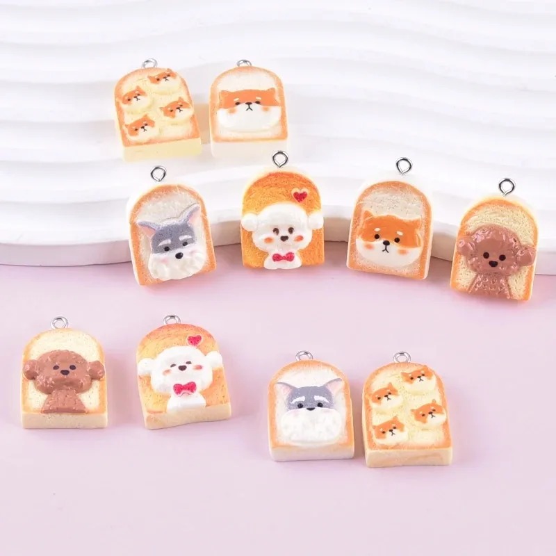 Resin Craft Material - 10 szt. Urocze zawieszki z żywicy