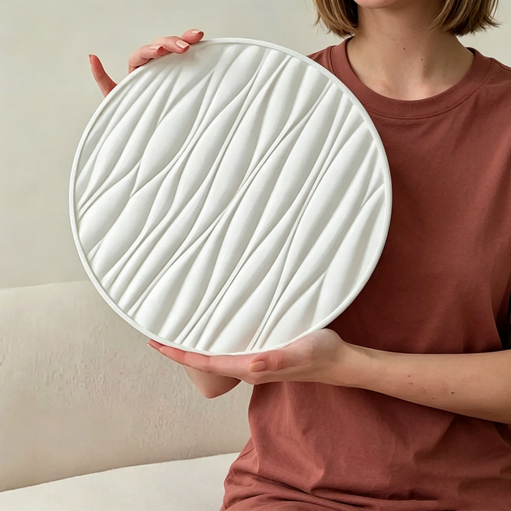 Coaster Mold Round - Duża Okrągła Forma Silikonowa Taca Falista