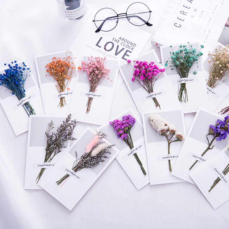 Dried Flower Bulk - 10 sztuk karta podarunkowa zaproszenia ślubne