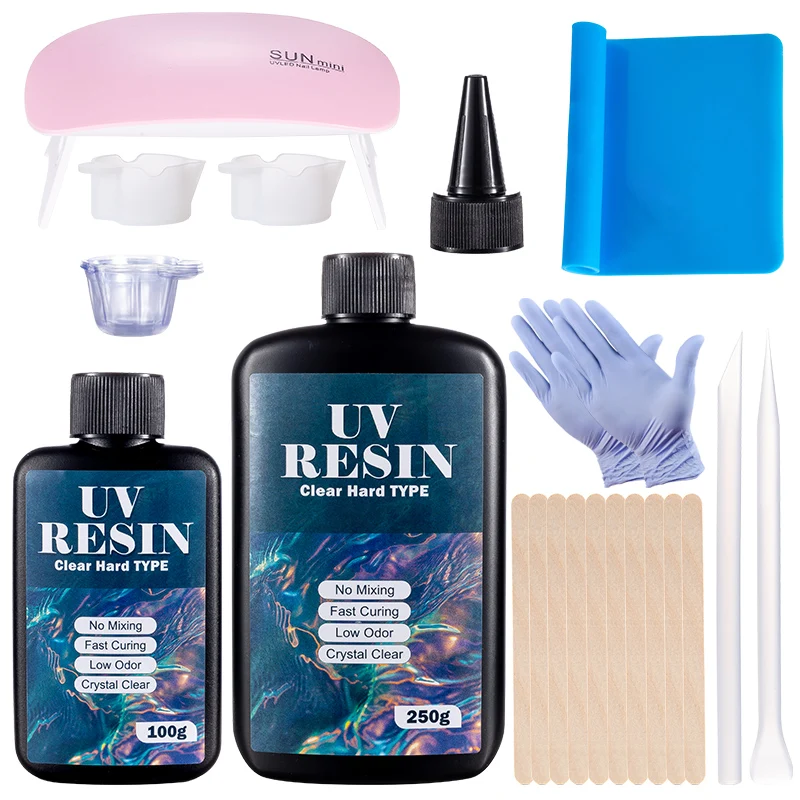 Epoxy Uv Resin Kit - Zestaw kleju z twardej żywicy UV