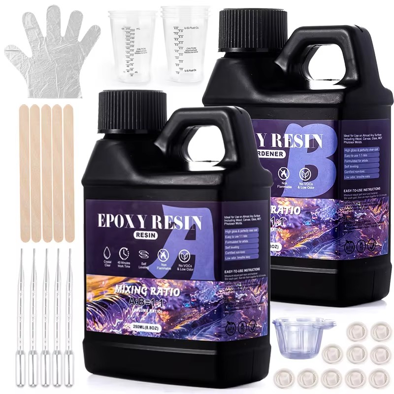 Epoxy Uv Resin Kit - Zestaw żywicy epoksydowej Easy Mix 1:1
