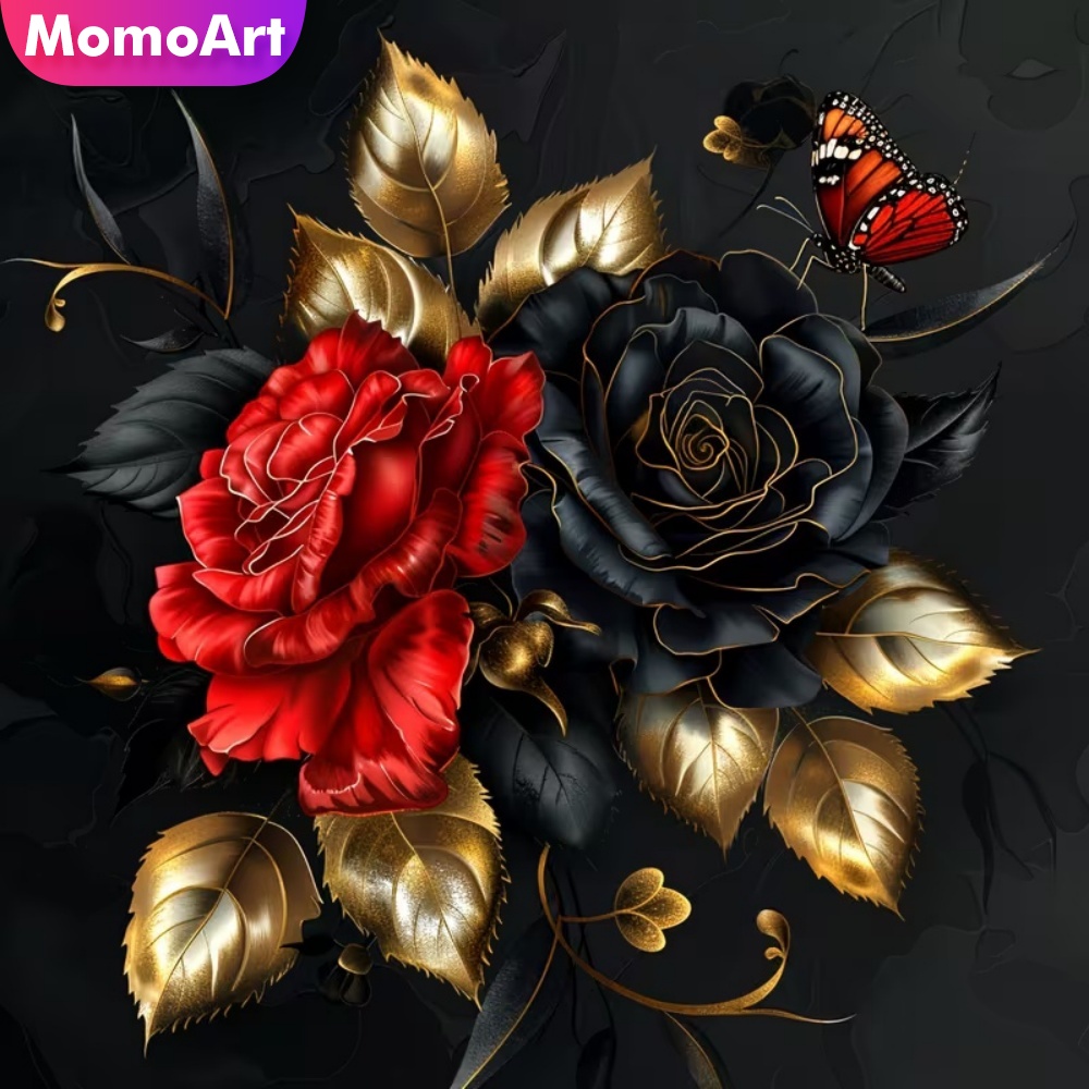 Resin Craft For Beginners - Momoart 5D DIY Mozaika Diamentowa Kwiat,
