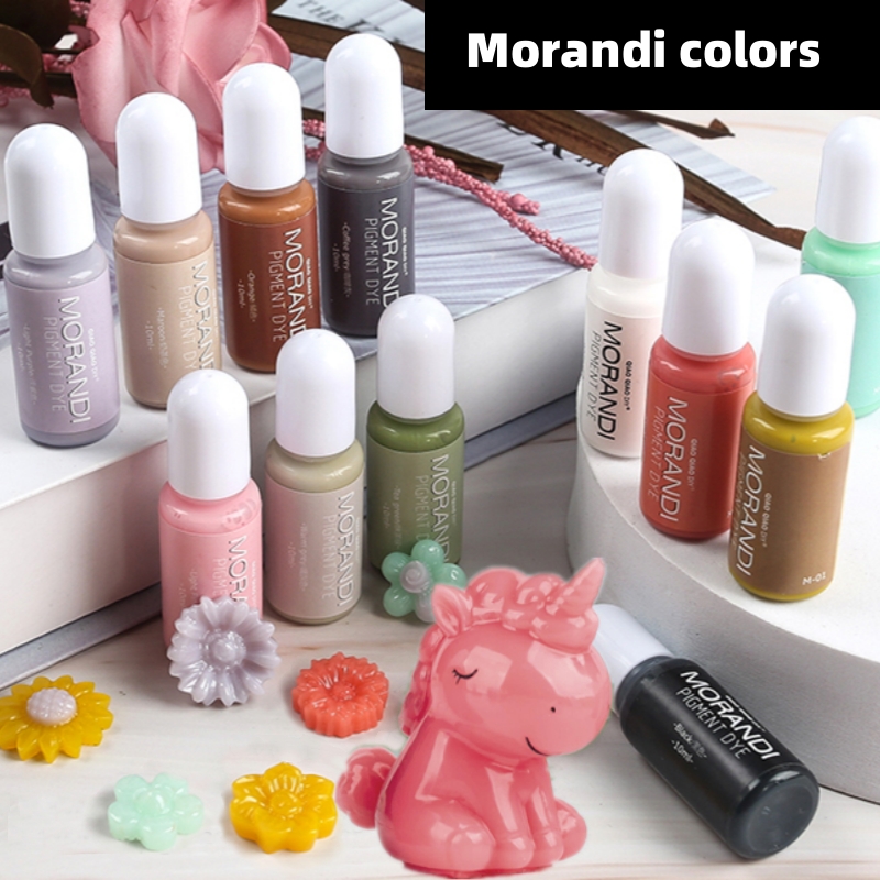 Resin Dye Alcohol - 24 Kolory Pigmentów Morandi, Kryjące Pigmenty