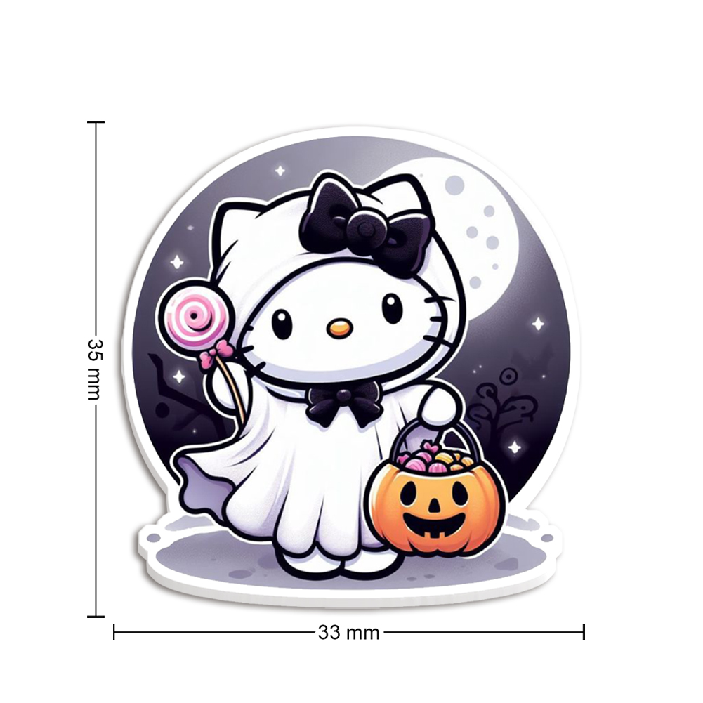 Resin Craft Material - 10 sztuk/partia Sanr Halloween Hello Cat
