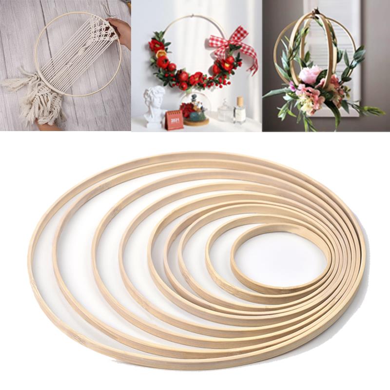 Wood Ring Blank - 1/5 sztuk 8-33cm drewniane DIY Handmade