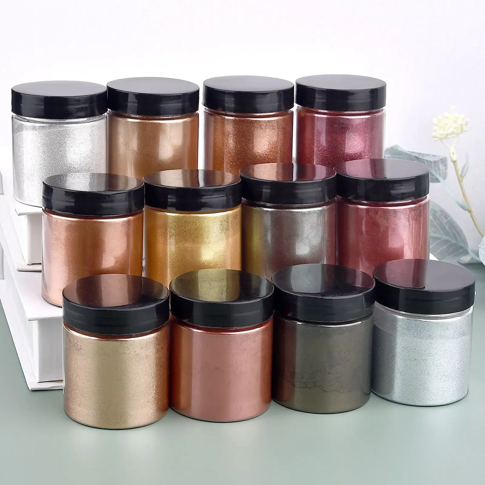 50g/Butelka Metaliczny Brokat  – Resin Pigment Set recenzja i cena