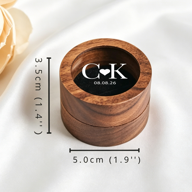 Personalizowane drewniane pude – Wood Ring Blank recenzja i cena