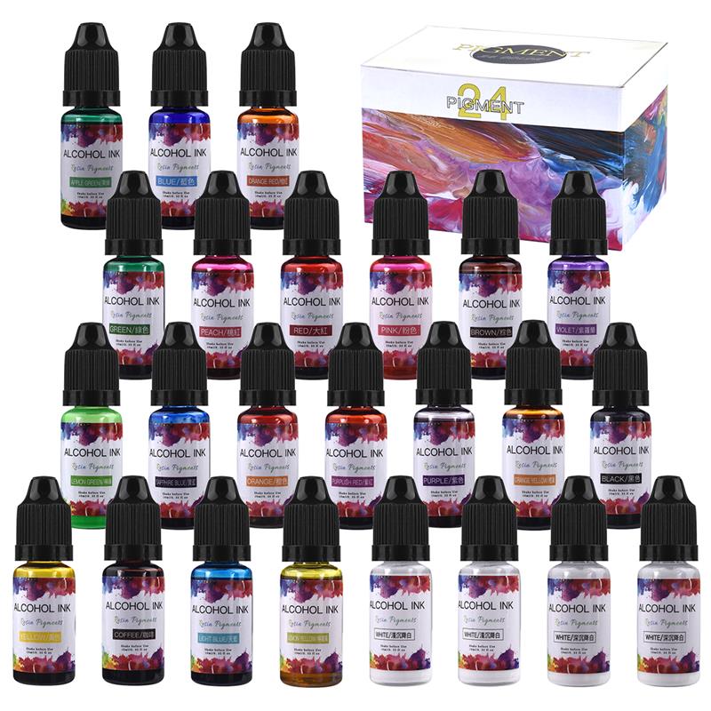 24 kolor/zestaw 10ml żywica Pi – Resin Dye Alcohol recenzja i cena
