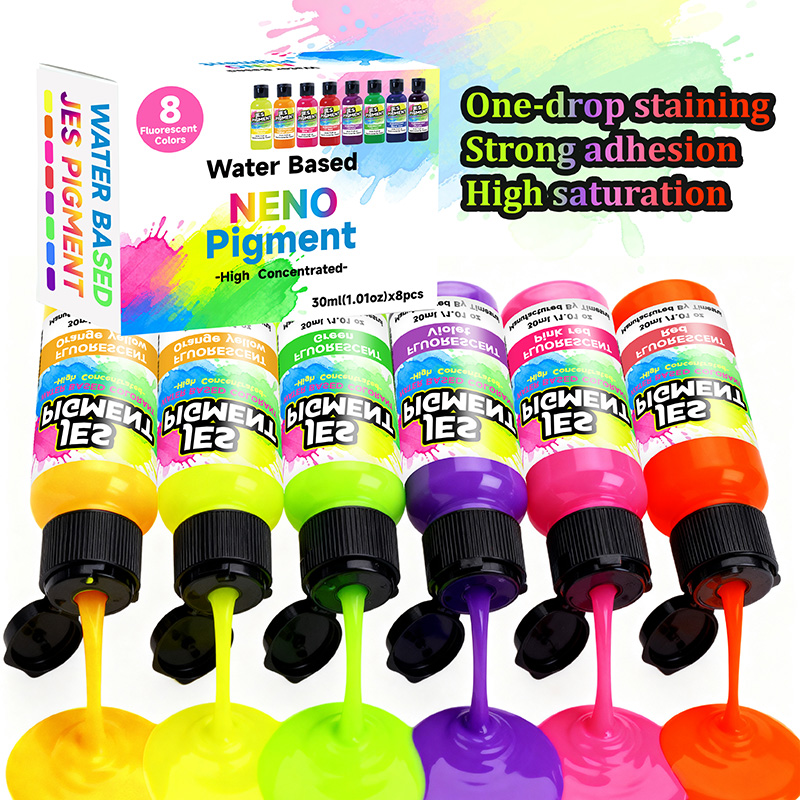 8 kolorów/zestaw pigmentów flu – Resin Pigment Set recenzja i cena
