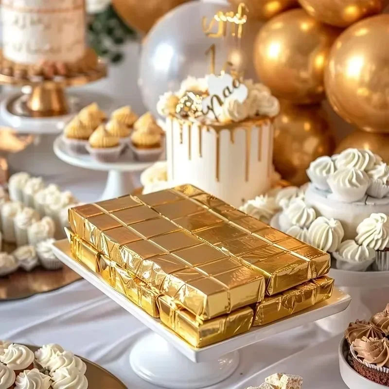 100 SZTUK Duże opakowania na b – Gold Foil Flakes recenzja i cena