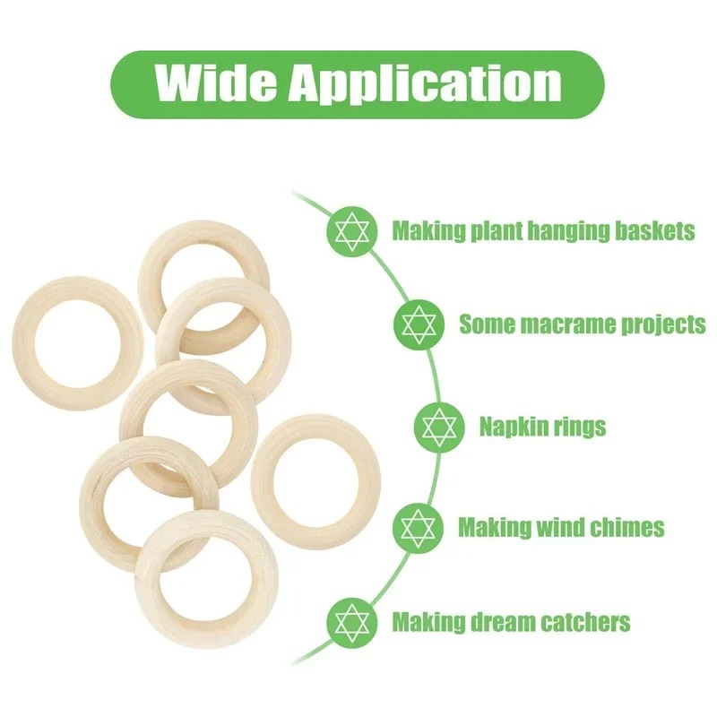 20 szt. 30mm Niewykończone Gła – Wood Ring Blank recenzja i cena