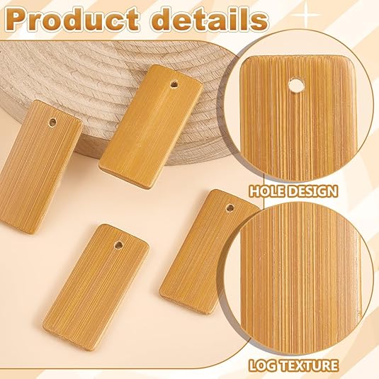 50szt Drewniane przywieszki do – Wood Ring Blank recenzja i cena