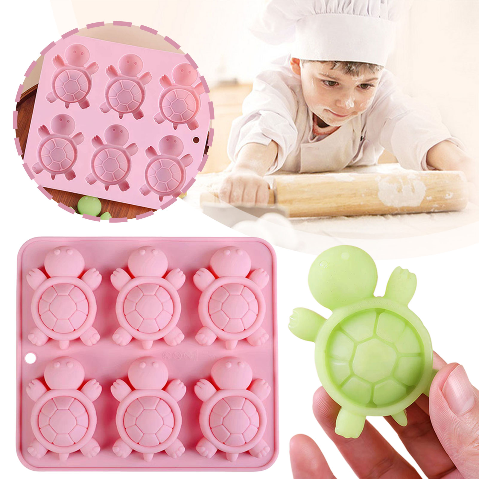 Żłwie lodowe taca 3d żłwie mor – Silicone Mold Tray recenzja i cena
