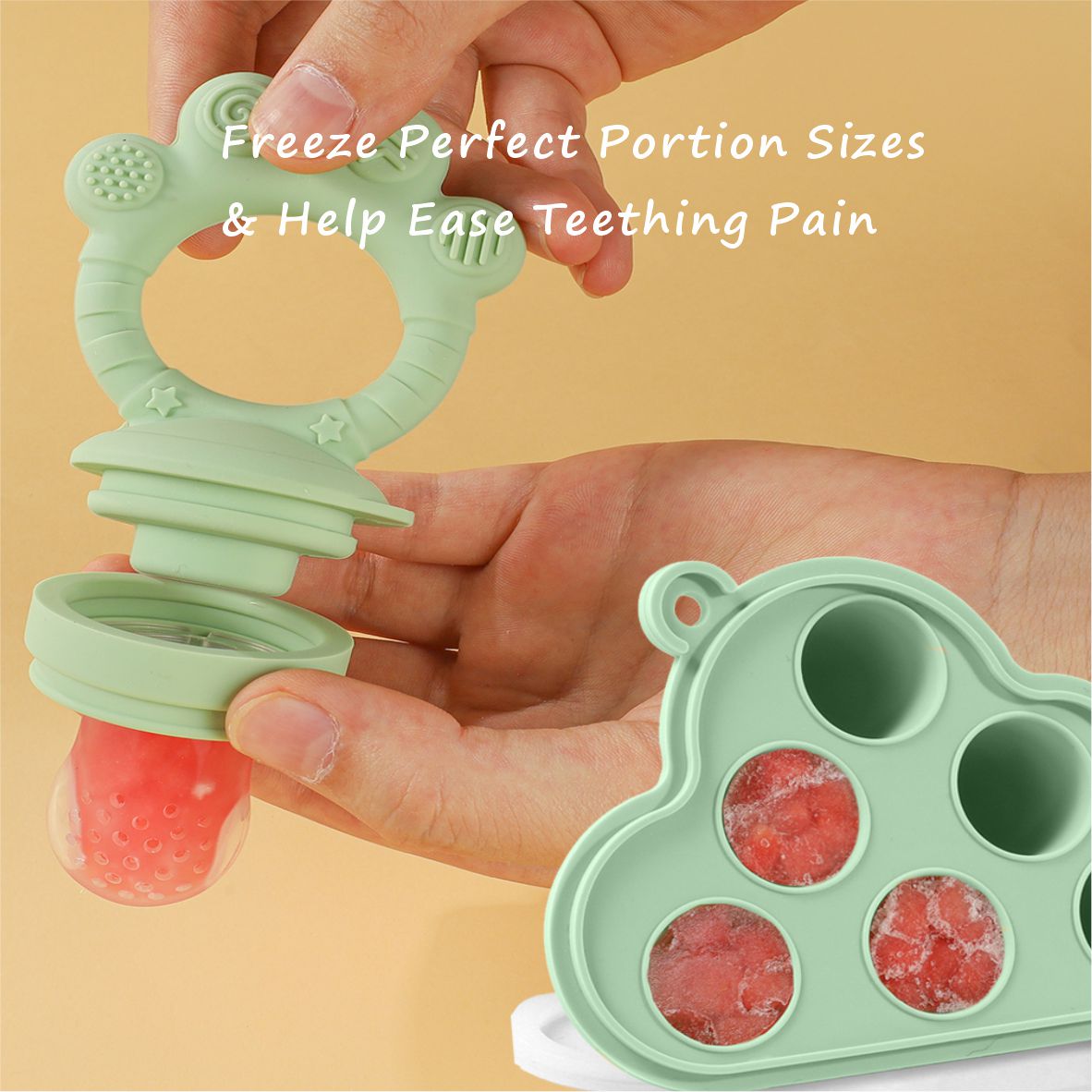Podajnik na owoce dla niemowlą – Silicone Mold Tray recenzja i cena