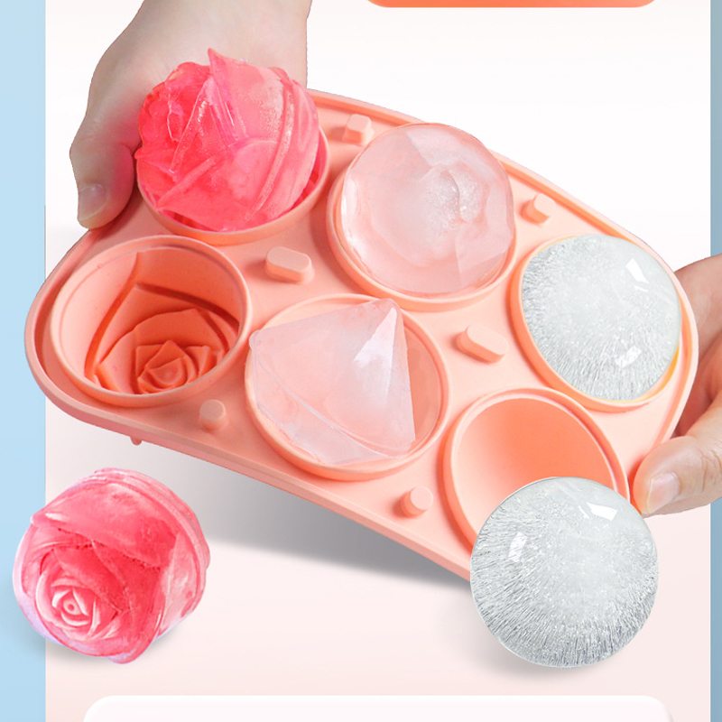 3D Rose Diamond Round Ice Cube – Coaster Mold Round recenzja i cena