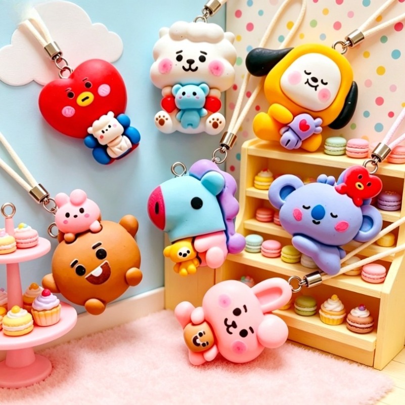 7 szt. BT21 Żywiczne Charmsy z – Resin Crafts recenzja i cena