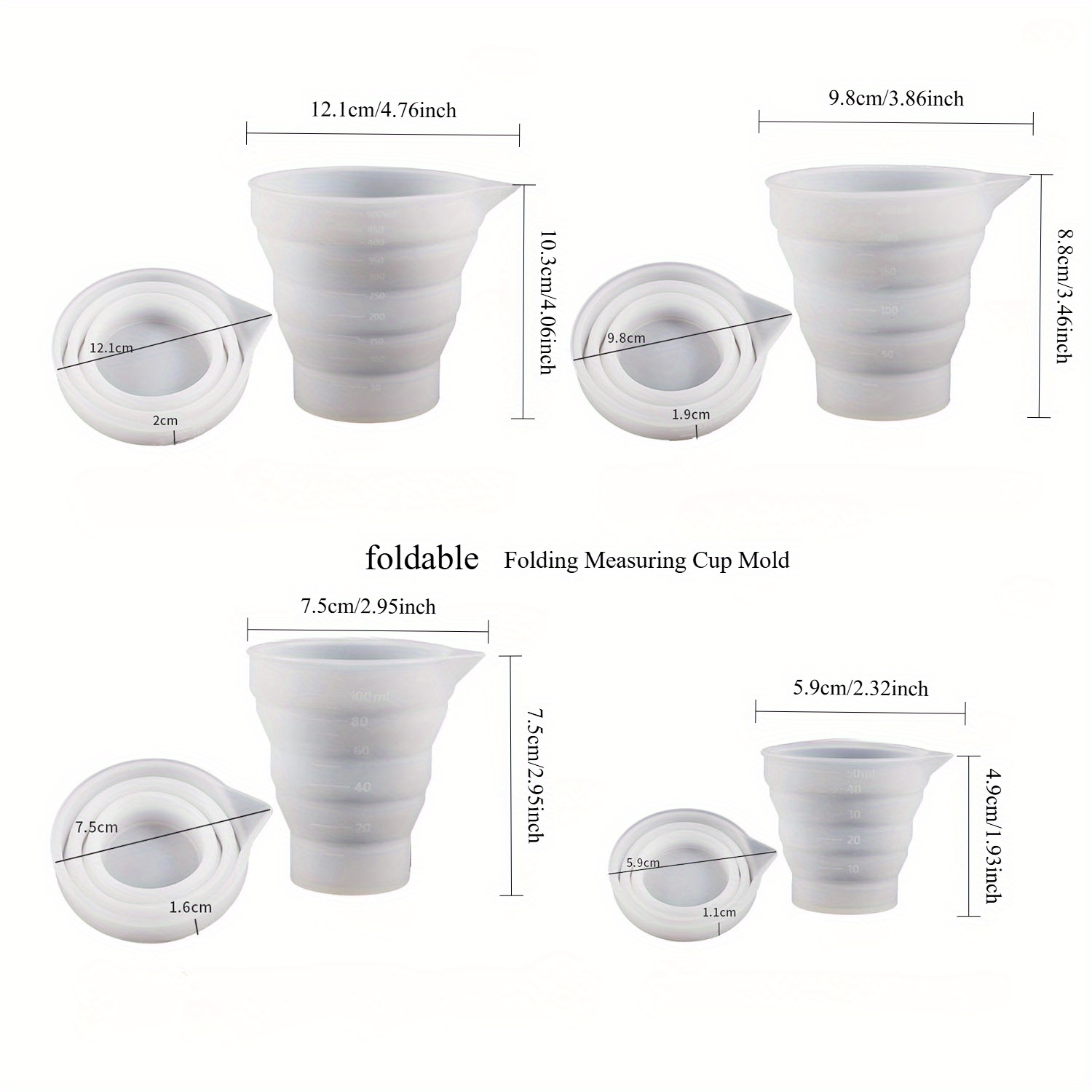 Składany silikonowy kubek miar – Mixing Cup Silicone recenzja i cena