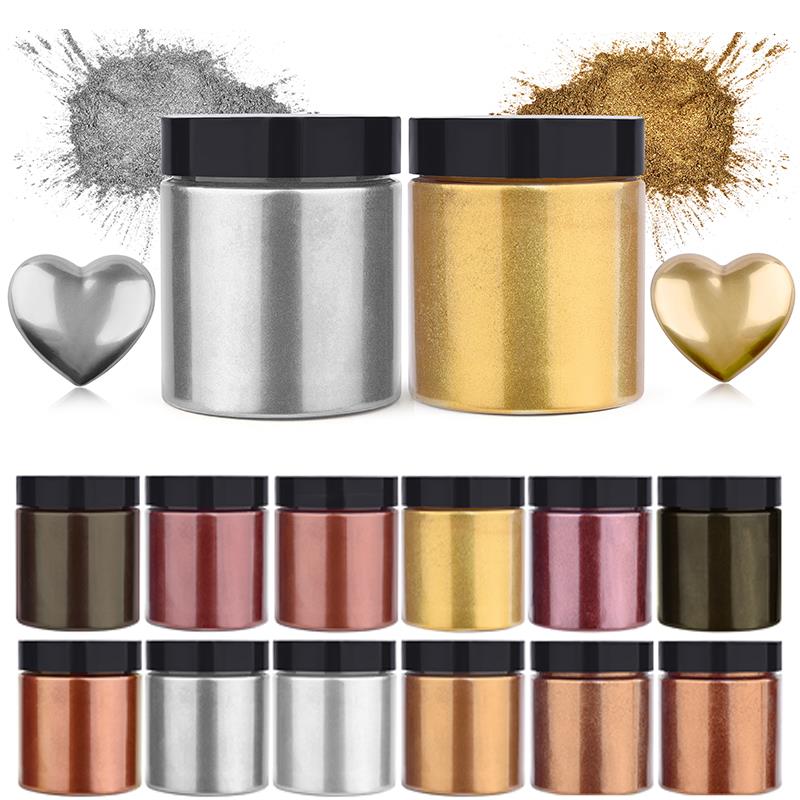 50g Shimmer Metallic Gold Silv – Resin Pigment Set recenzja i cena