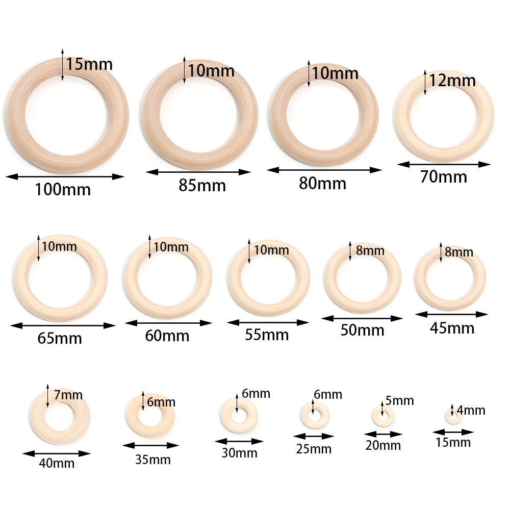 2-10 szt./partia Okrągłe Natur – Wood Ring Blank recenzja i cena